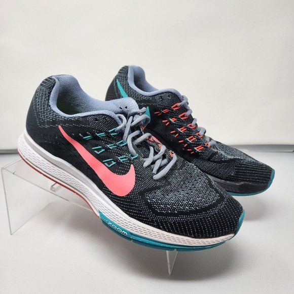 Nike Shoes - Nike Running Shoes Womens 9 Black Flyknit Zoom Structure Sneakers  Gym Work Out